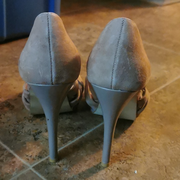 Mauve peep-toes, size 7.5 - Picture 3 of 4